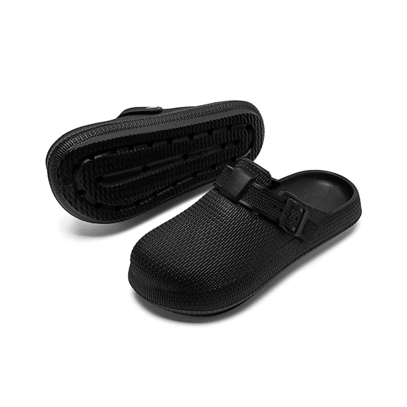 ENRICO COVERI Rubber Sole Odor Resistant Abrasion Resistant Slip Resistant Closed Toe Slippers Unisex-11