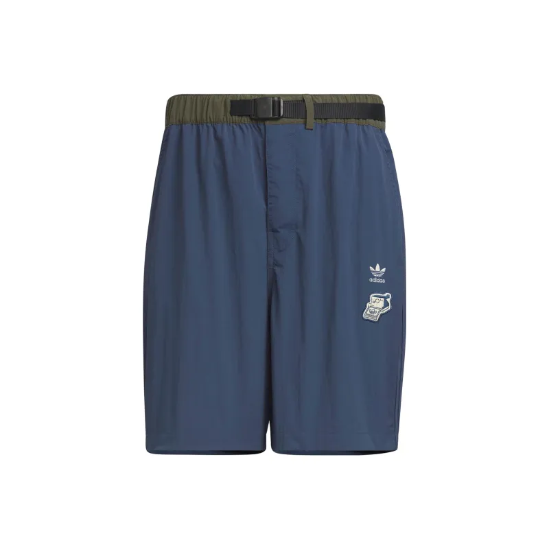 Adidas Originals NAGABA SPORTSWEAR Casual Shorts Men's Navy Blue-0