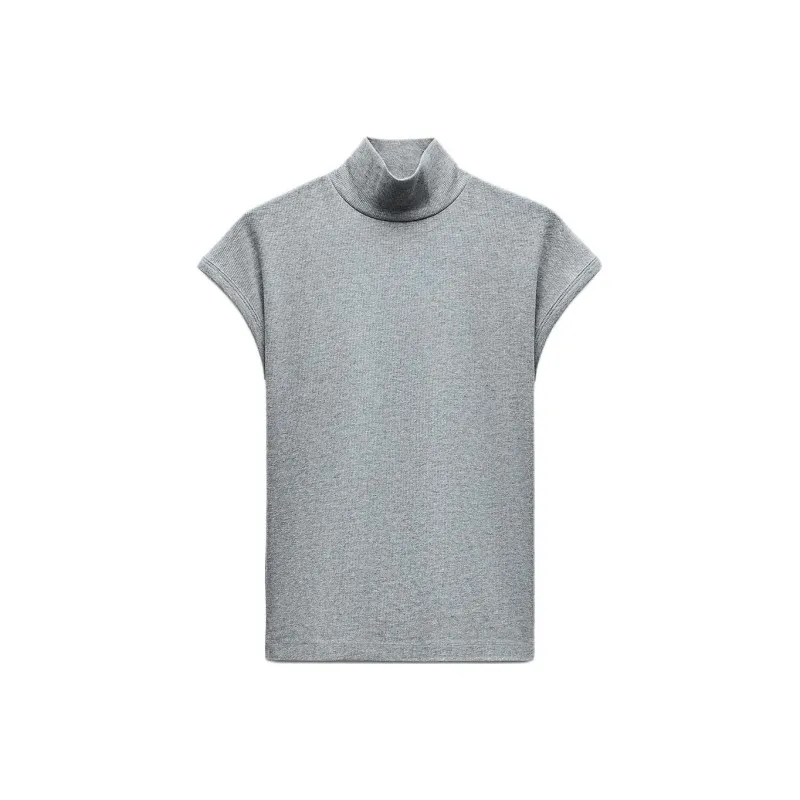 ZARA T-Shirts Women's Mud Gray-0