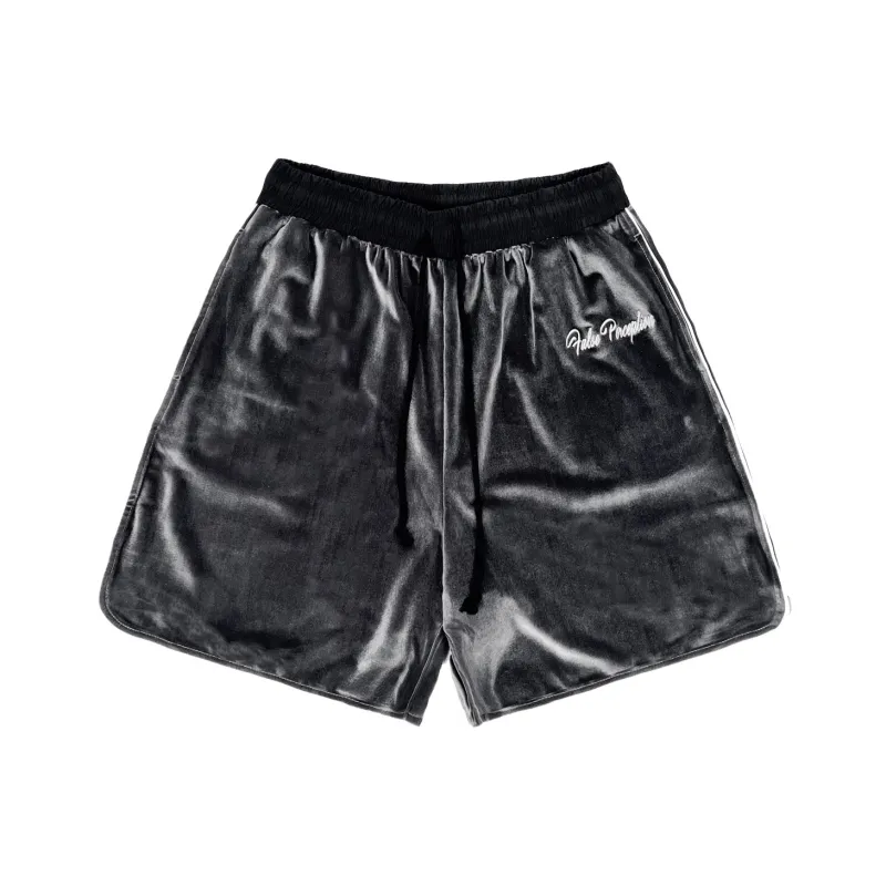 False Perception Casual Shorts Unisex Silver Gray-0