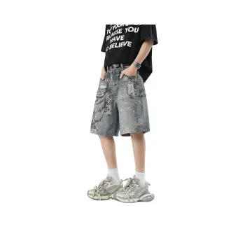 NOTFORMAD Denim Shorts Unisex Vintage Blue