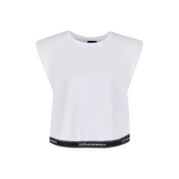 EMPORIO ARMANI EA7 SS24 Tank Tops Women's White