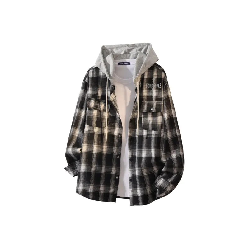 FAX FOR FMACM Shirt Unisex Black White Plaid-0