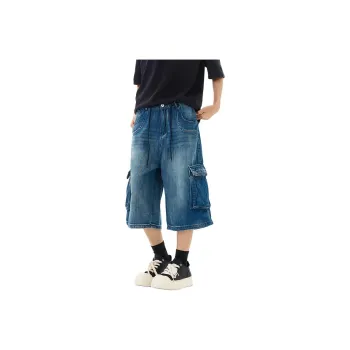 CREAZIONI LA FANTASIA E MOBILE Denim Shorts Unisex Blue