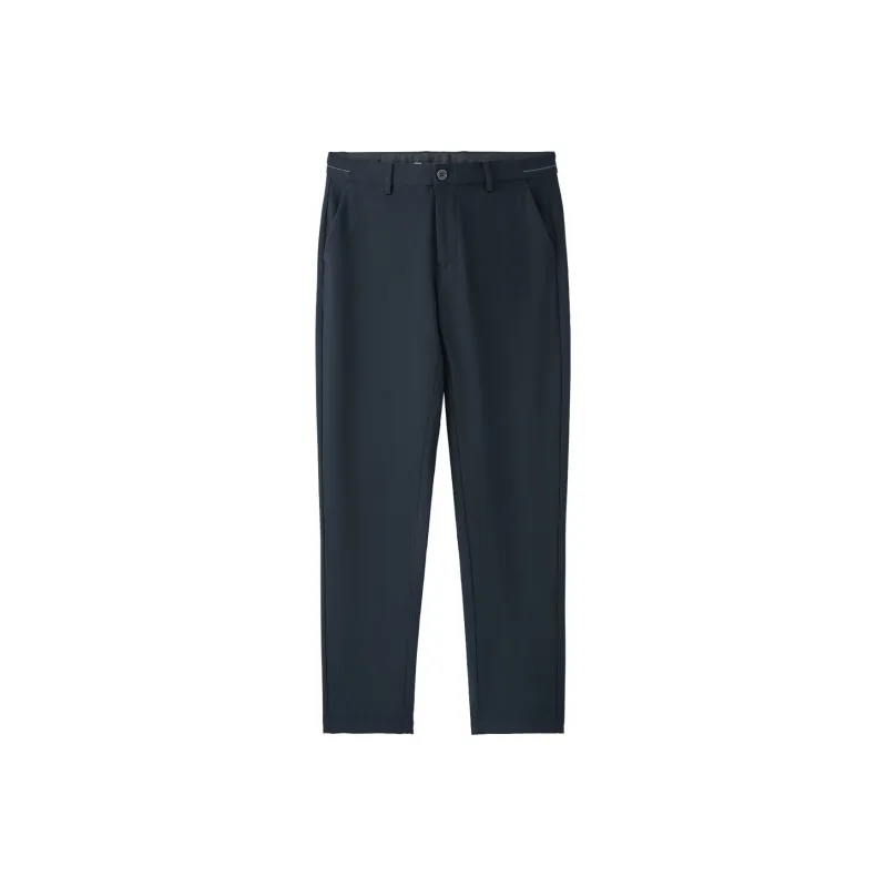 HLA Casual Pants Men Navy Blue Pattern T2-0
