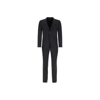 Ermenegildo Zegna Business Suits Men Set Dark Gray+Dark Gray