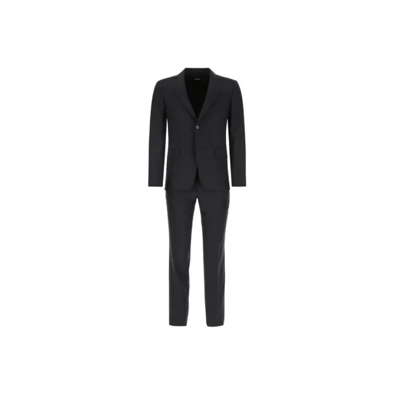 Ermenegildo Zegna Business Suits Men Set Dark Gray+Dark Gray-0