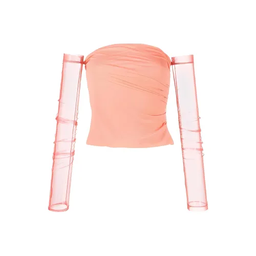 Helmut Lang Sheer Off Shoulder Top