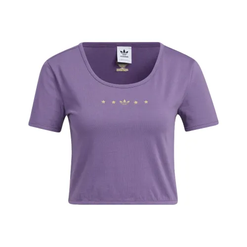 Adidas Originals Crop Tops Women's Technology Purple