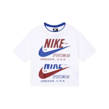Nike Drop Shoulder Sleeve T Shirt Women's White