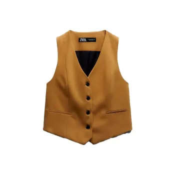ZARA Tank Tops Women's Tan