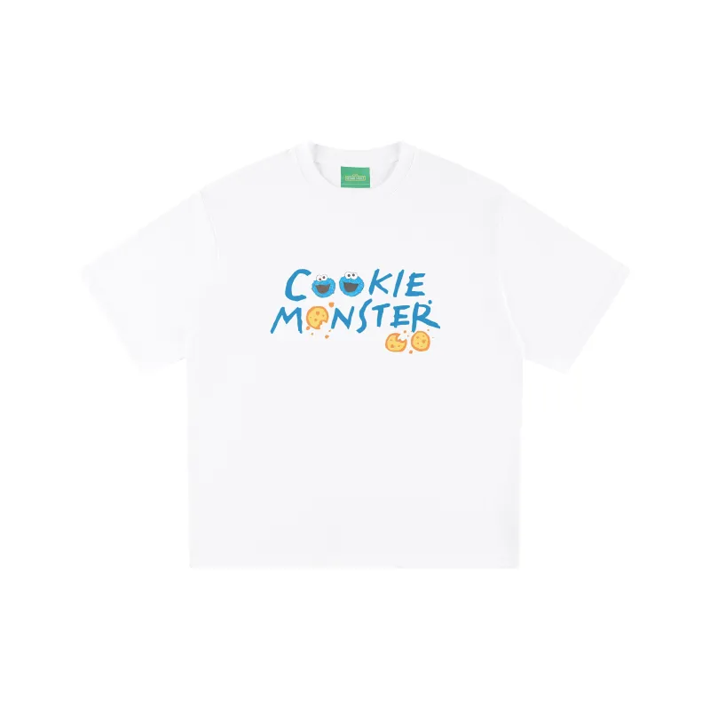 SESAME STREET [Cookie Monster Collection] Short Sleeved T Shirts Unisex-2