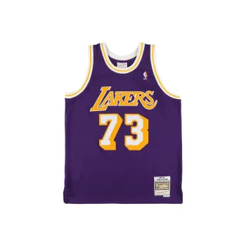 Mitchell Ness Dennis Rodman Los Angeles Lakers Road 1998 99 Swingman Nba Jersey