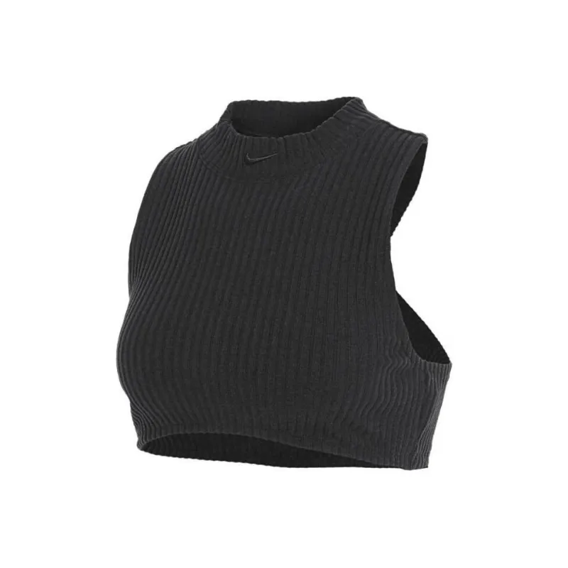 Nike Mock neck Ribbed Crop Top-0