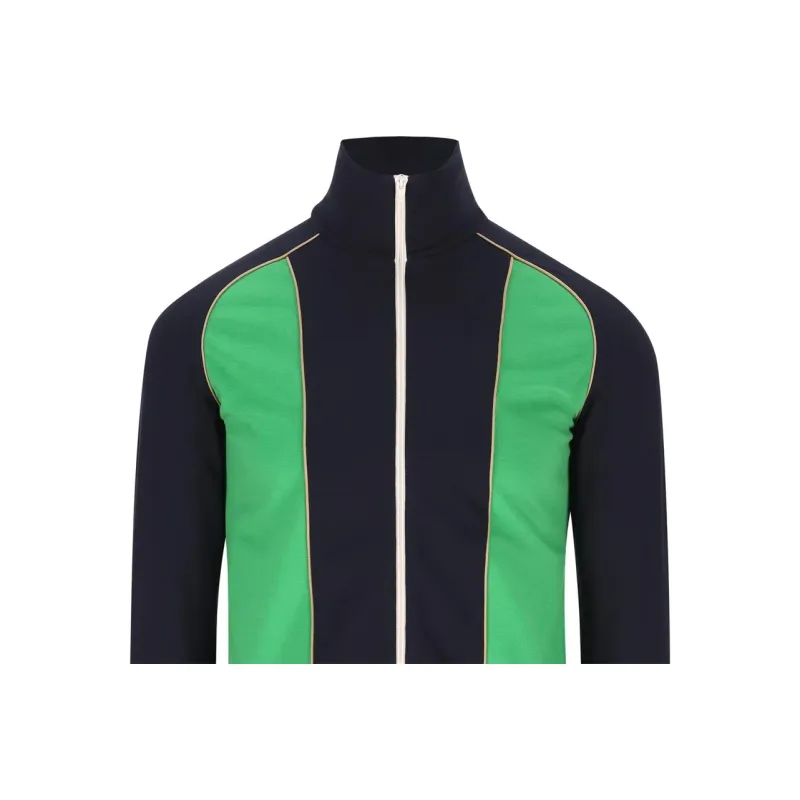 Valentino Zip Up Color Block Sweatshirt-2