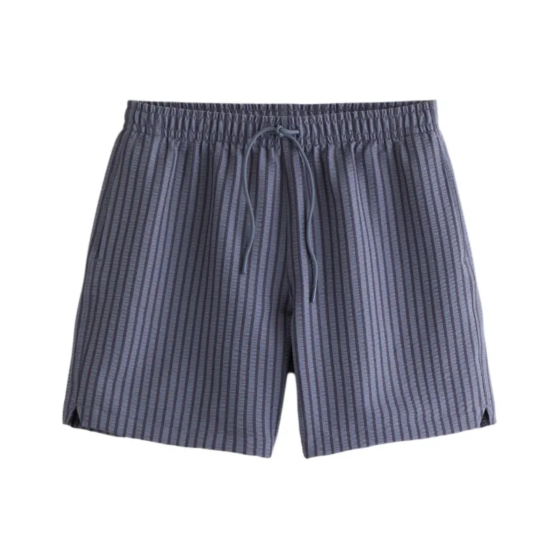 Abercrombie＆Fitch Swimming Shorts Men's Deep Purple Stripes-0