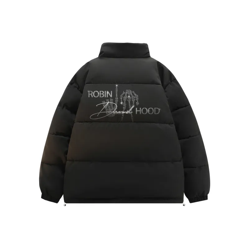 ROBINHOOD Puffer Jackets Unisex Ivory White-5