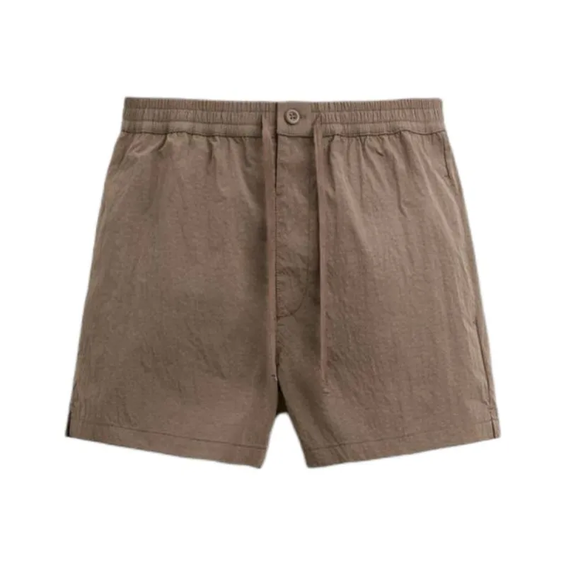ZARA Beach Shorts Men Brown-0