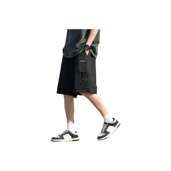 Warrior Huichao Riding The Wind Collection Cargo Shorts Unisex Light Red