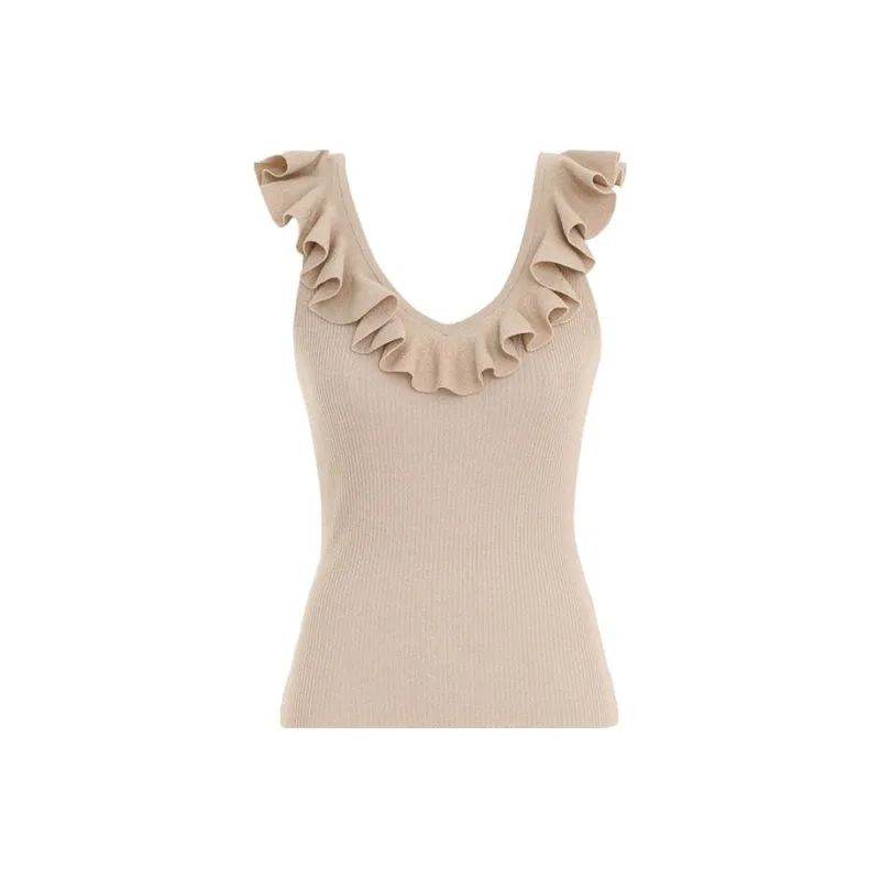 Zimmermann Devi Ruffle trim Tank Top-0