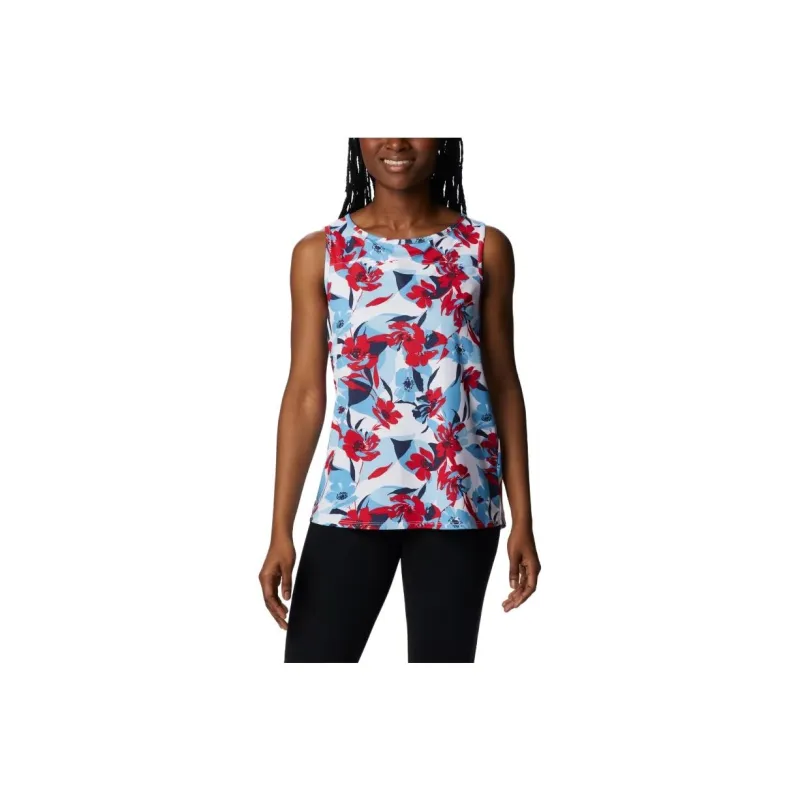 Columbia Tank Tops Women's Red Lily-0