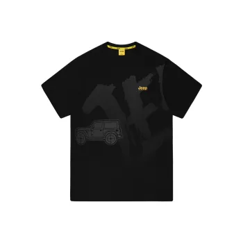 Jeep T Shirts Unisex Pure Black