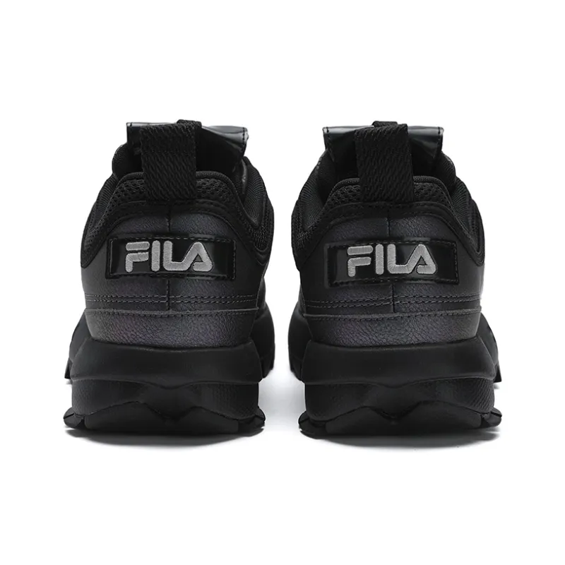 FILA Disruptor 2 Anti Slip Wear Resistant Low Top Casual Shoes Women's Black-3