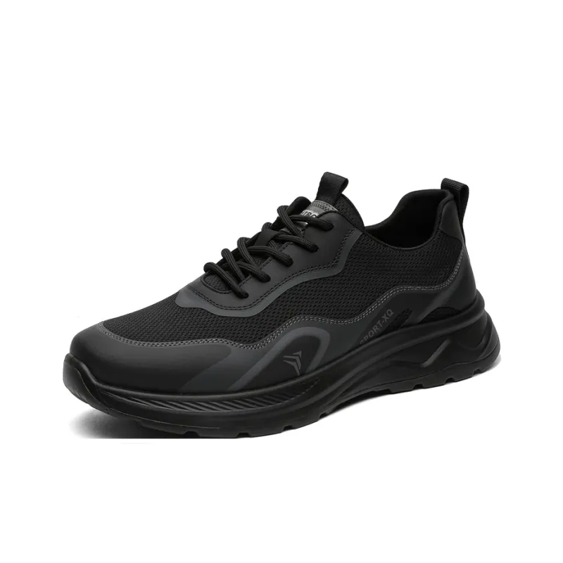 ACEMICKY Cushioning, Slip Resistant, And Abrasion Resistant Low Top Casual Shoes Men's Black-1