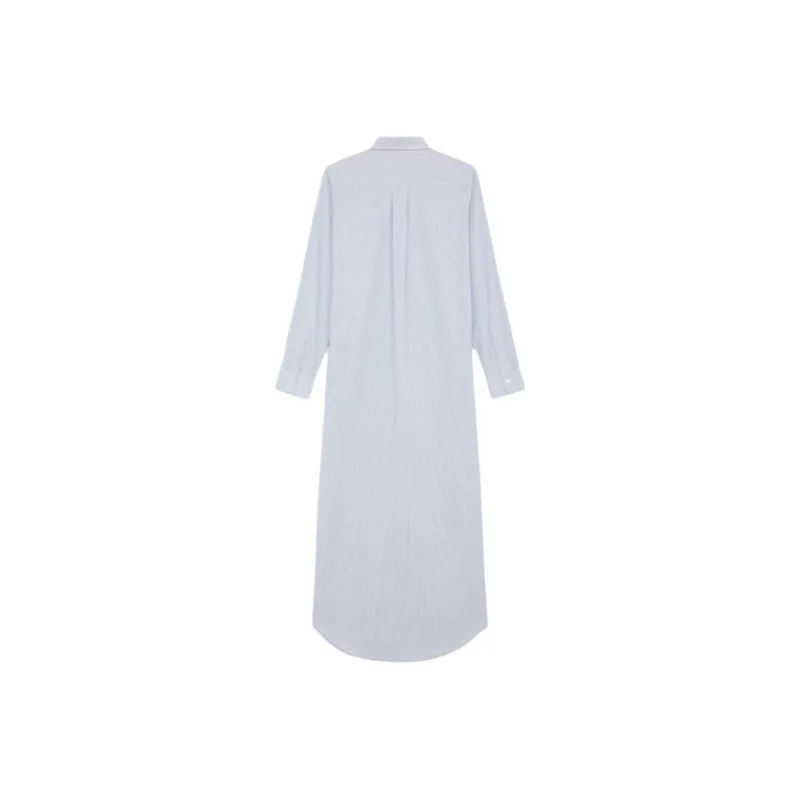 CELINE SS25 Long Sleeved Dress Women's Blue-1