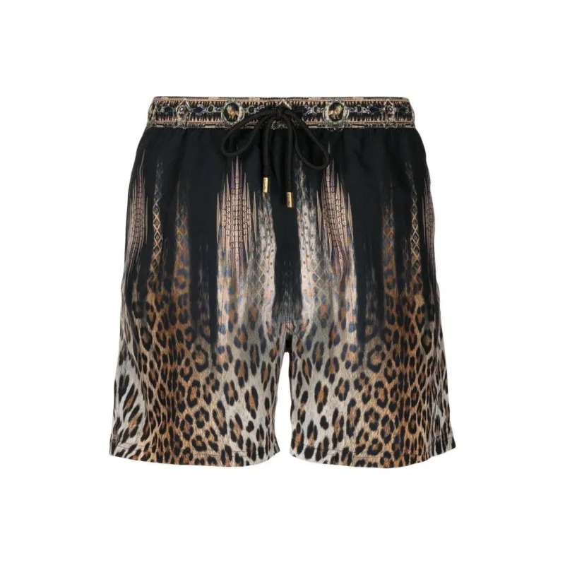 CAMILLA Leopard-print Swim Shorts-0
