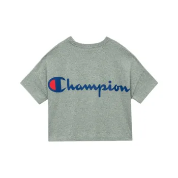 Champion Straight T-Shirt Women's Light Gray