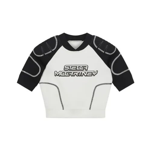 Stella McCartney Logo Printed Cropped T Shirt