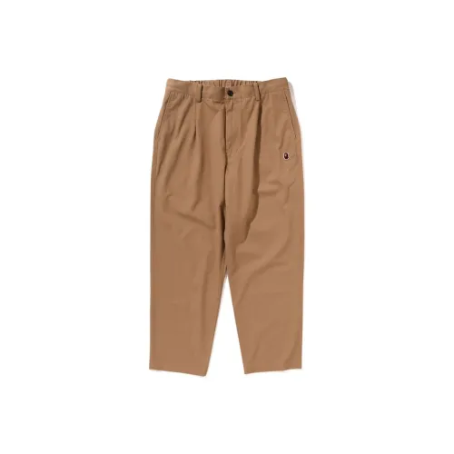 A BATHING APE Embroidered Simple Solid Color Casual Pants Men's