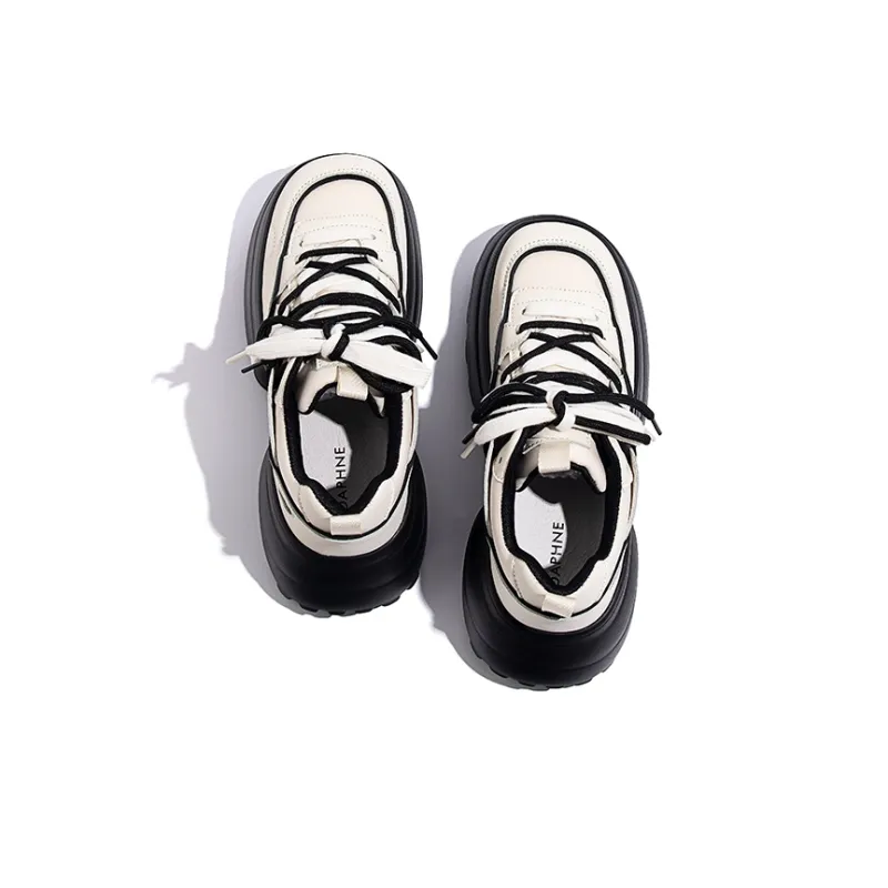 DAPHNE Shock Absorbers With Slip Resistant And Abrasion Resistant Properties Low Top Chunky Sneakers Women's-2