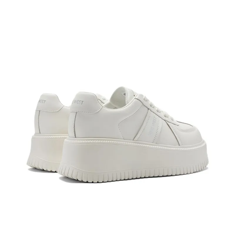 NINE WEST Low Top Skateboard Shoes Women's Ecru-2