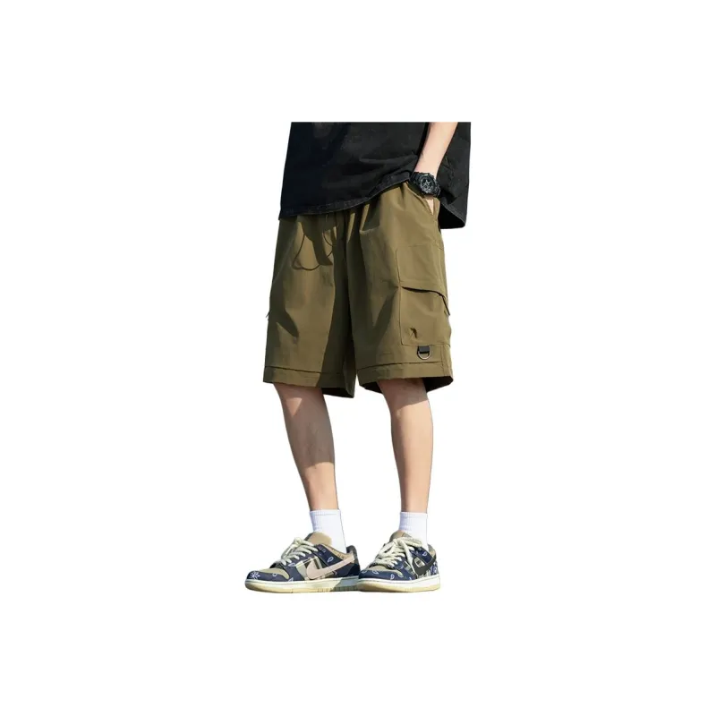 Warrior Cargo Shorts Unisex Brown-4