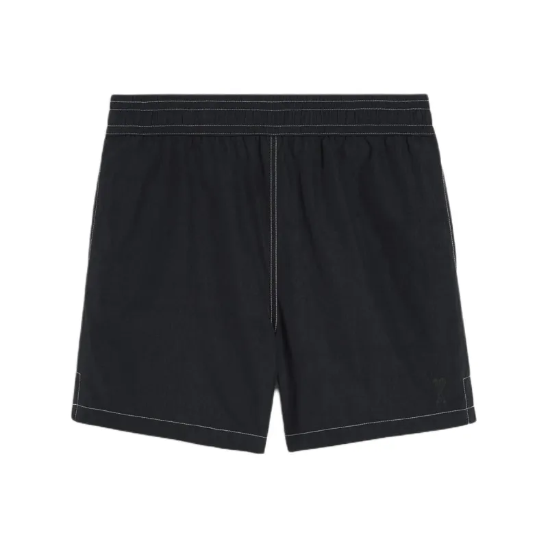 AMIPARIS Paris Logo Embroidered Swim Shorts-0