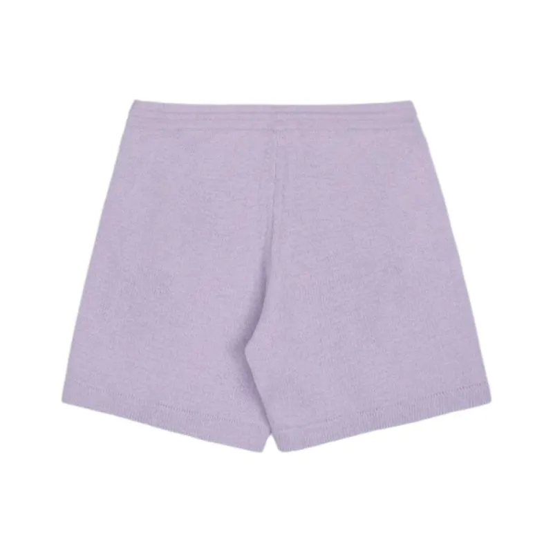 SPORTY & RICH Vendome Cashmere Short 'Soft Lilac/White'-1
