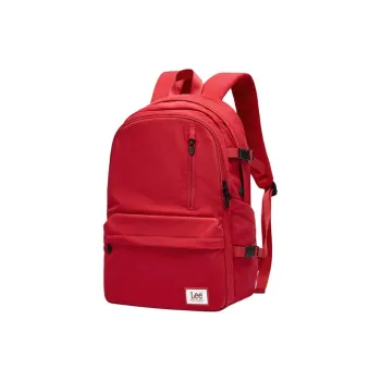 Lee Fabric University Student Travel Backpack Women's Preppy Red