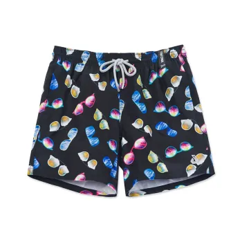 DUNKELVOLK Seaside Surfing Beach Shorts Men's Black