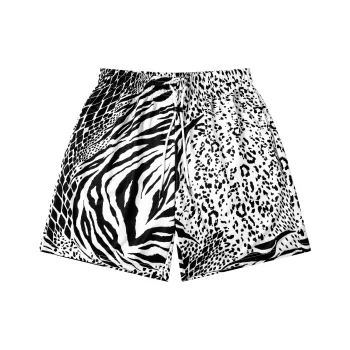 Nomt Casual Shorts Unisex Zebra Print