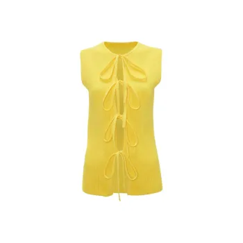JW Anderson Lace up Ribbed knit Top