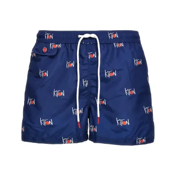 KITON Casual Shorts Men Blue