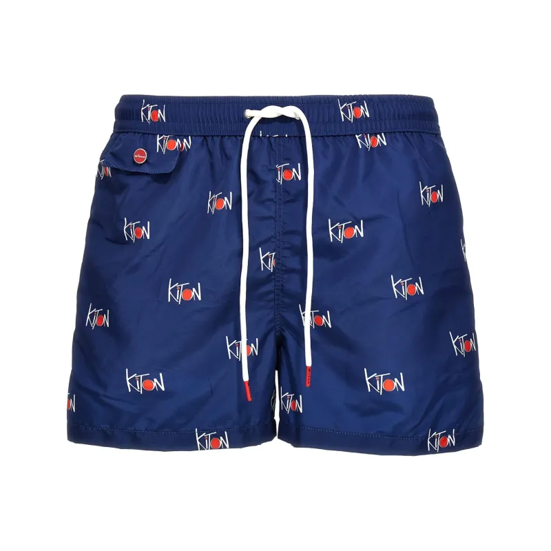 KITON Casual Shorts Men Blue-0
