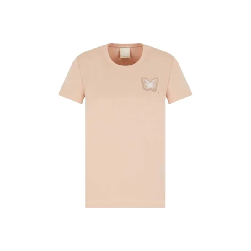 EMPORIO ARMANI Butterfly print T shirt-0