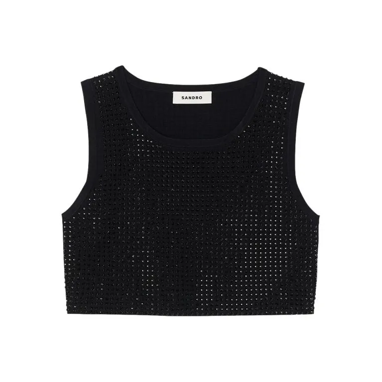 Sandro Tank Tops Women's Black-0