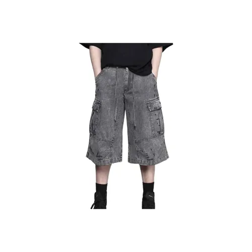 RAYSHOW Denim Shorts Men