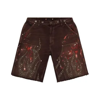 Hellstar Studded Denim Shorts