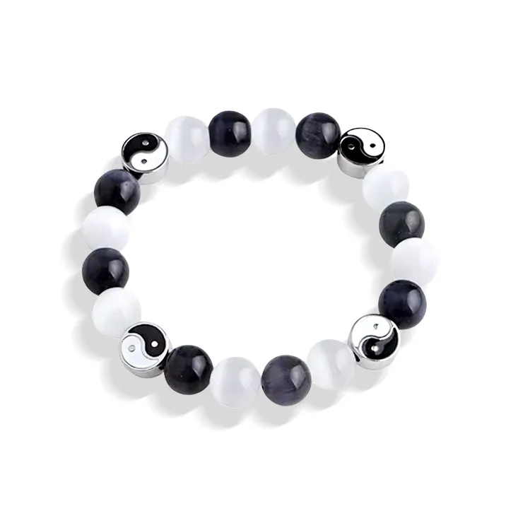 Inkopper Glass Cat Eye Bracelets Unisex-0