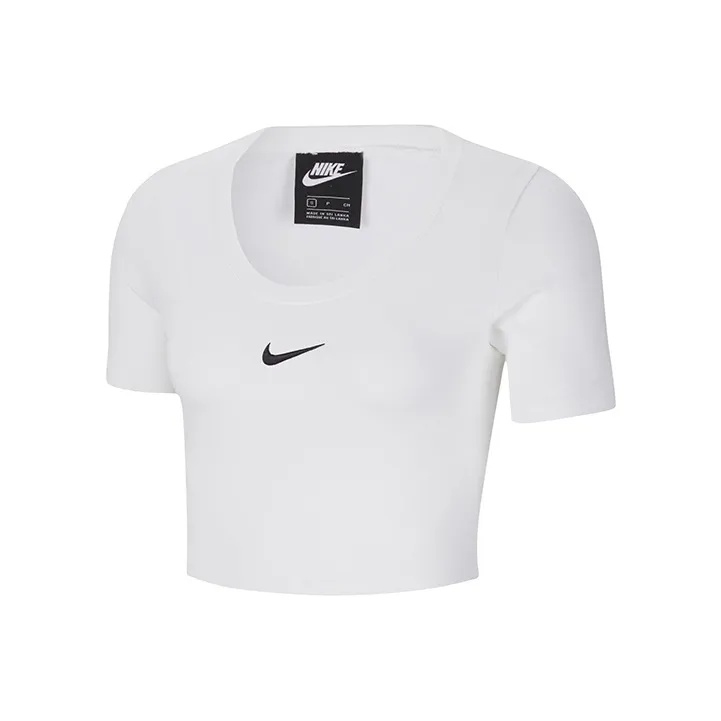 Nike Sportswear Essentials Series Crop Tops Women's White-0
